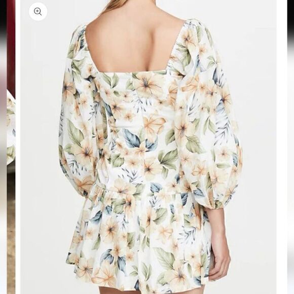 Avantlook Puff Sleeve Pleated Dress Size Large - Picture 4 of 10